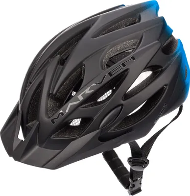 Produktbild von meteor Marven Fahrradhelm Herren Damen Kinder-Helm MTB rollerhelm S 52-56 Schwarz Blau