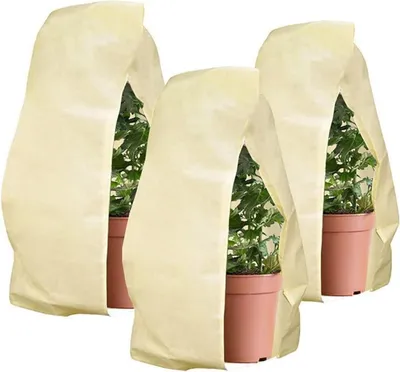 Zdjęcie produktu dla HERILIOS zimowa ochrona roślin przed mrozem 80x120cm beżowy 3 szt