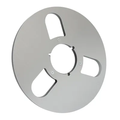 Image de Rouleau Enregistreur de Rouleaux, 1/4 10,5 pouces Rouleau vide, Rouleau rétractable avec 3 trous en alliage d'aluminium Pièces de machines d'ouverture Take -up Rouleau vide de ruban adhésif pour NAB Rouleaux