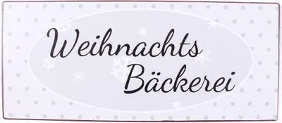 Produktbild von Blechschild - WEIHNACHTSBÄCKEREI - Wandschild im Vintage Look