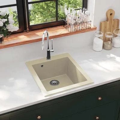 Zdjęcie produktu dla VIDAXL SINACK Einer Schüssel Granit Beige
