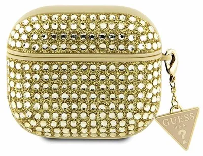 Produktbild von GUESS Apple AirPods 3 Case Rhinestone Triangle Charm Schutzhülle Etui