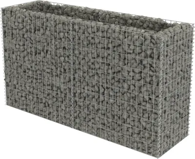 Image de Lit surélevé à gabion Acier galvanisé 180x50x100 cm