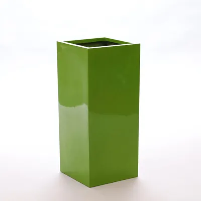Produktbild von Elegant Einrichten | Pflanzkübel | Fiberglas | säule | 30x30x68cm | hochglanz avocado grün