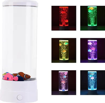 Produktbild von LED Dekolicht LED Dekolicht,Lavalampe mit 7 Farbwechsel für Zuhause,LED Tischleuchte, Weiß