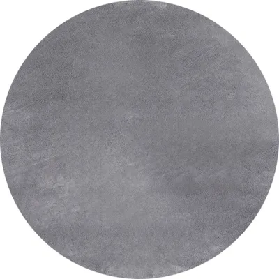 Produktbild von Villa Möbel Skyvio Wohnzimmer-Teppich, Kurzfloor-Teppich, Waschbar, Einfarbig, Farbe:Grau, Grösse:120 cm Rund