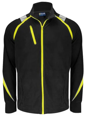 Produktbild von Projob - "2328" Fleecejacke für Herren ET984 (XXL) (Schwarz/Gelb)