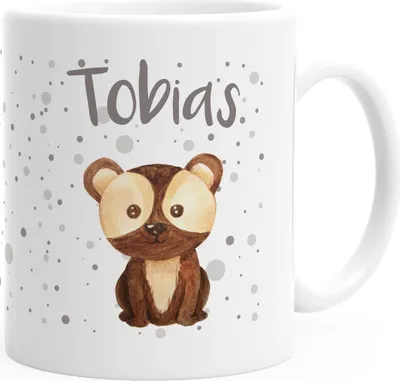 Produktbild von Namenstasse personalisierte Kaffee-Tasse mit Namen persönliche Geschenke SpecialMe® weiß Keramik-Tasse