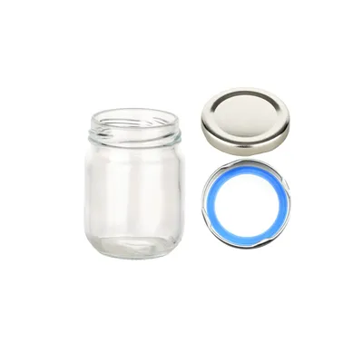 Immagine prodotto di set di 25 vasetti da conserva 125 ml Helix con coperchio a vite color argento BS - Piccoli vasetti per marmellata, miele, spezie, prodotti fatti in casa