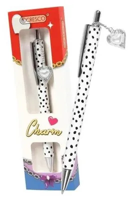 Zdjęcie produktu dla Długopis Charm serce białe w etui - Cresco