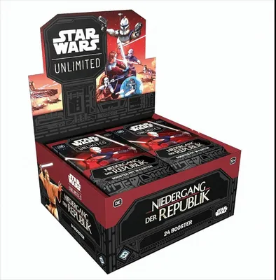 Zdjęcie produktu dla Star Wars Unlimited - Decline of the Republic Booster Display (niemiecki)