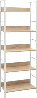 Produktbild von Bücherregal 5 Regalböden Eiche 60x27,6x158,5 cm Holzwerkstoff