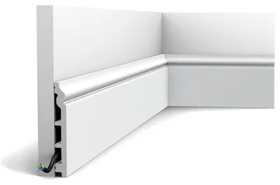 Produktbild von Orac Decor SX118-RAL9003-box LUXXUS Zierleisten 1 Karton 14 Sockelleisten | 28 m