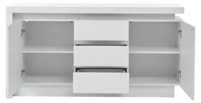 Immagine prodotto di Comò, finitura lucida, ampio spazio contenitivo, bianco