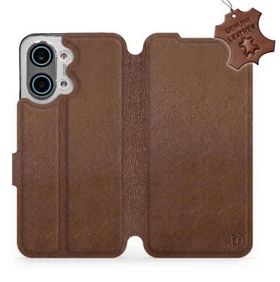 Produktbild von Echtleder Handyhülle für Xiaomi POCO X8 Pro Max, Mobiwear Leather, Braun
