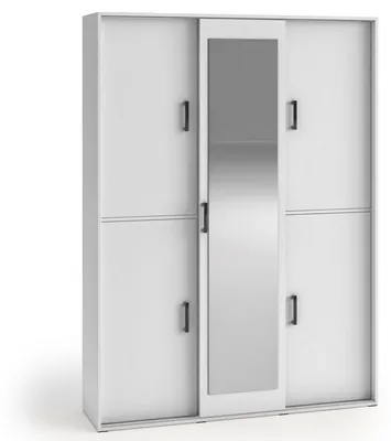 Produktbild von Masseno Garderobe-Set BENVENO 150/21040 Modern Garderobenschrank Weiß