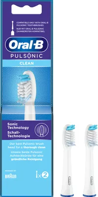 Obrázek produktu pro Oral-B 299783 Oral-B Aufsteckbürsten Pulsonic Clean 2er