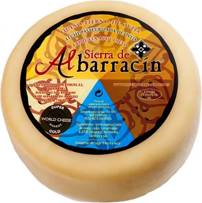 Productafbeelding van Jonge schapenkaas 'Blue Label', ongeveer 2,9 kg - Sierra de Albarracin