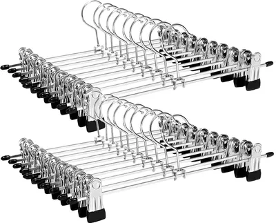 Produktbild von INF Hosenbügel / Rockbügel mit Clips 20-pack