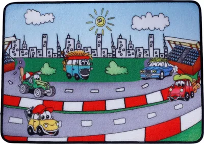 Produktbild von Kinderteppich LKM-11 Autos 70 x 50 cm