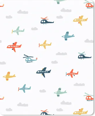 Produktbild von MuchoWow® Mauspad Mousepad Schnittmuster - Hubschrauber - Flugzeug - Jungen - Kinder - Kinder 30x40 cm - Mousepads - Maus Mat - Pad - Mausunterlage - Mausmatten