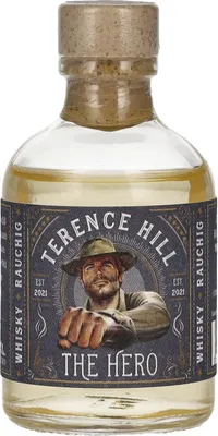 Produktbild von Terence Hill THE HERO Whisky Rauchig 49% Vol. 0,05l
