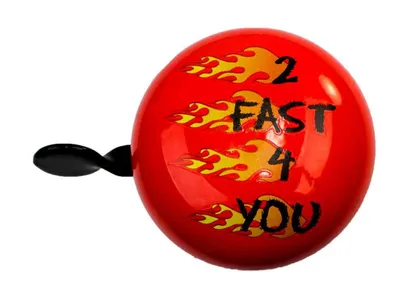 Produktbild von beBell Mini Ding Dong Fahrradklingel „2 FAST 4 YOU“, Ø 60mm