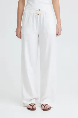 Produktbild von Oxmo OXAlfas Damen Hose Leinenhose Pants Leinenmix Loose Fit