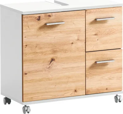 Obrázok produktu pre Kúpeľňová skrinka pod umývadlo Möbelpartner Palermo dub 65,1 x 60 x 32 cm
