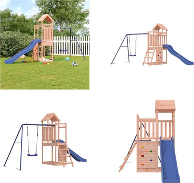 Produktbild von vidaXL Spielturm Massivholz Douglasie - Spielplatz - Spielplätze - Garten Spielplatz - Outdoor Spielplatz