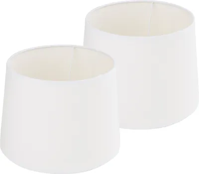 Produktbild von VBS 2er-Pack Lampenschirm WHITY weiß E14/E27 KONISCH weiß E27, 24x18cm
