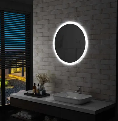 Image de The Living Store miroir de salle de bain avec LED 70 cm