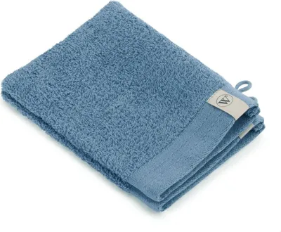 Produktbild von Soft Baumwolle waschlappen/waschhandschuh 16x21cm petrol (2 stück)