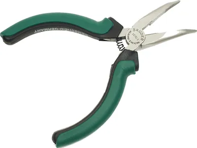 Produktbild von BRÜDER MANNESMANN Spitzzange "Elektronik" gebogen 125 mm