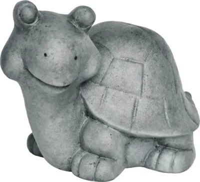Produktbild von Gartenfigur Schildkröte Lafiora 50 x 31,5 x 36,5 cm dunkelgrau