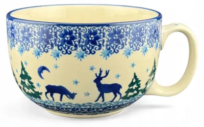 Produktbild von Ceramika Artystyczna Große Tasse 350 ml Weihnachtsdekor 2822