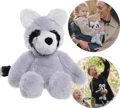 Produktbild von Charlie Bears Maskottchen Riley, der Waschbär, aus der Bear&Me-Serie, 24 Zentimeter