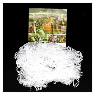 Produktbild von Ranknetz für Kletterpflanzen - Weiß, Maschenweite 15 cm (Größe: 2,1 m x 12 m)