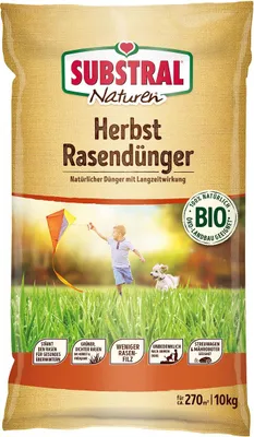 Produktbild von SUBSTRAL® Naturen®  Herbstrasendünger 10 kg für ca. 270 m²