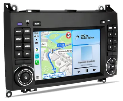 Obrázek produktu pro 7palcové autorádio Android 2+32 GB pro Mercedes Benz třídy W245 / Vito W639 / W906 Bezdrátové CarPlay Android Auto WiFi GPS navigace RDS DSP DAB+ Bluetooth