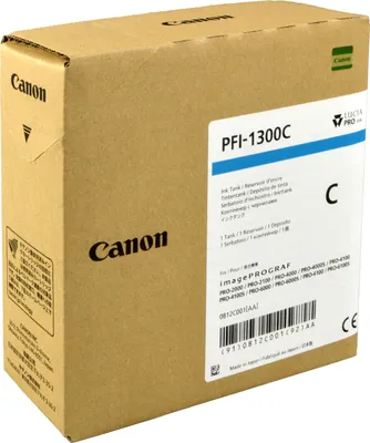 Produktbild von Canon PFI-1300C, Cyan, 330 ml