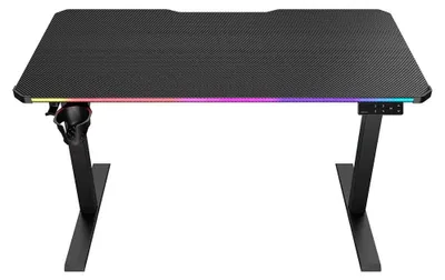 Produktbild von COUGAR E-Ares 120, Gerade, Rechteckige Form, Gaming, Karbonfaser, Matt, Schwarz