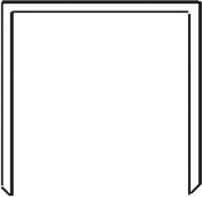 Produktbild von wolfcraft TACKERKLAMMERN Breitrückenklammern 7177000 Typ 056 8mm