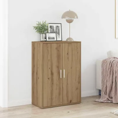 Zdjęcie produktu dla vidaXL Kredens dębowy Artisan 60 x 31 x 84 cm materiał drewnopochodny