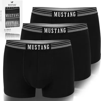 Immagine prodotto di Mustang 3-pack - Boxer in cotone da uomo, pantaloni da uomo, XL