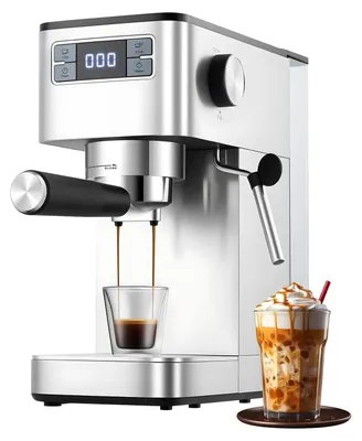 Produktbild von Espressomaschine/Kaffeemaschine - Halbautomatisch - Edelstahlgehäuse - 4–6 Tassen - Leistung >299 W