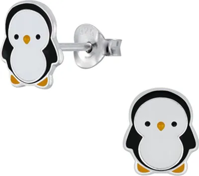 Produktbild von Kinderohrstecker: Mädchen Ohrringe Silber „Pinguin“