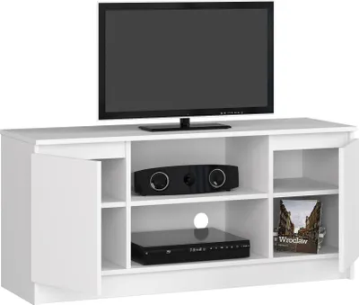 Produktbild von AKORD Furniture Factory OP0LRTVBIA003, Weiß, 2 Regale, Matt, 2 Tür(en), 400 mm, 1200 mm