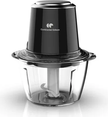 Image de Hachoir électrique CONTINENTAL EDISON EDISON CEMH01, 350 W, Récipient en verre, 1.2L, Noir