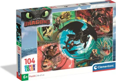 Zdjęcie produktu dla CLE puzzle 104 Super. HowToTrainYourDrag. 25035